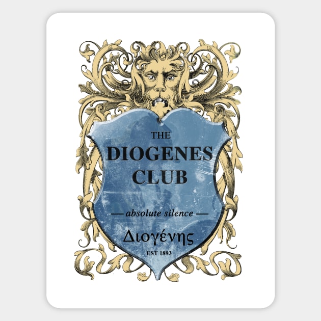 Sherlock Holmes - The Diogenes Club Sticker by The Blue Box